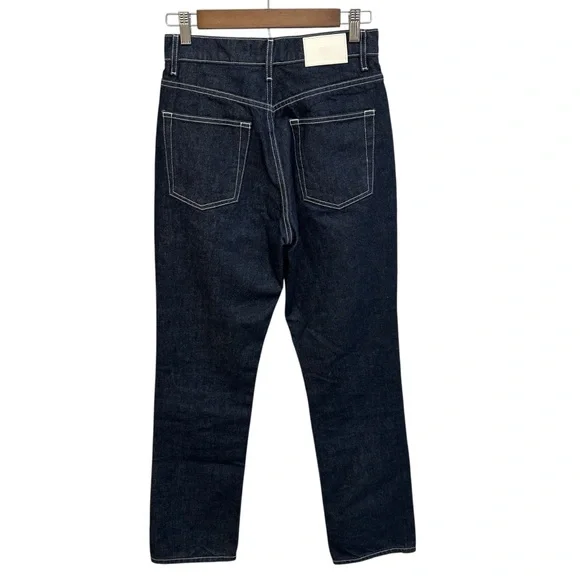 EB Denim High Rise Straight Jeans in Midnight Size 26 NWOT - Picture 8 of 13